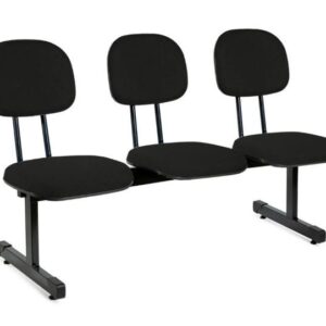 Longarina Secretária Estofada Com Estrutura Metálica